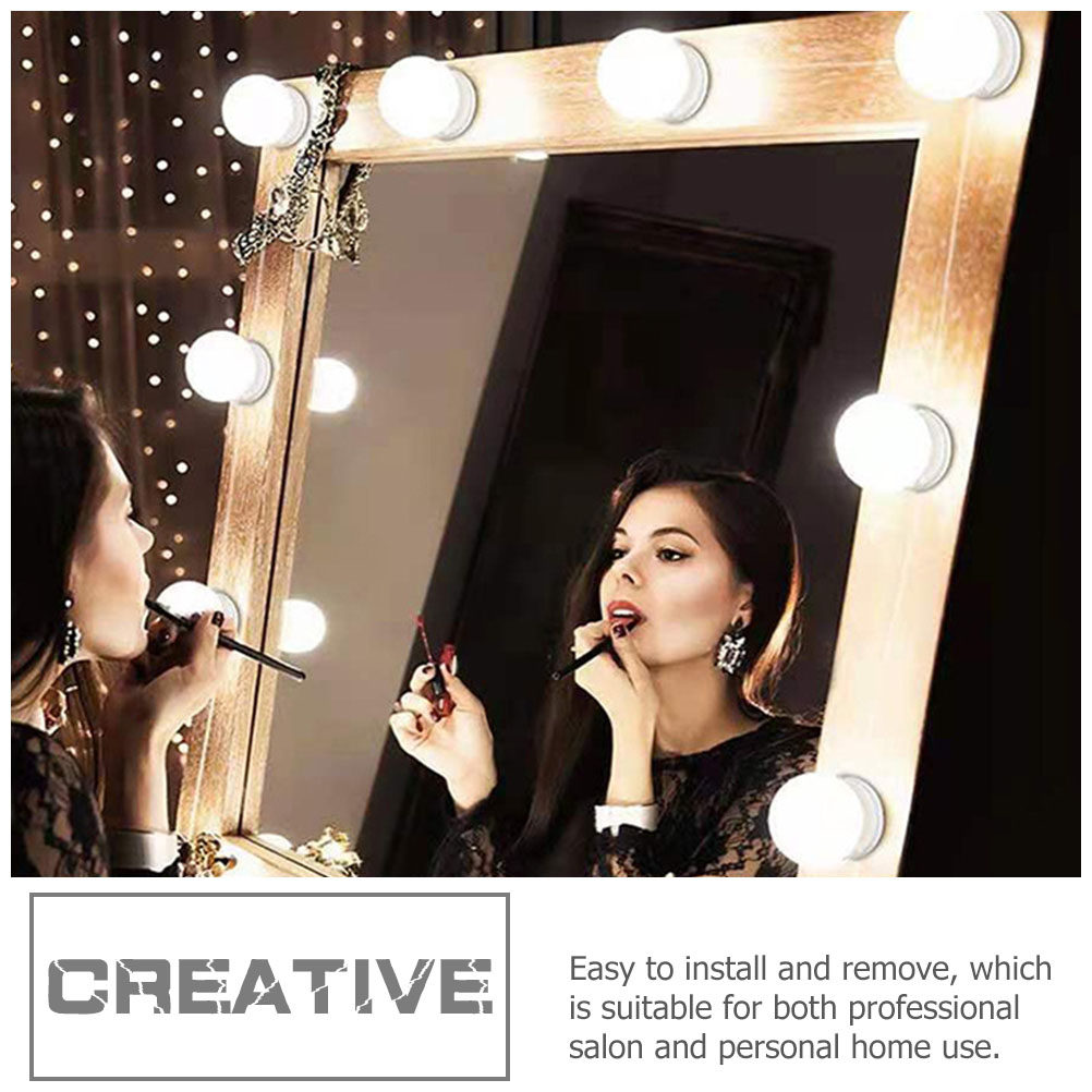 Dressing Table Vanity With Lighted Mirror - 1 Adet LED Makyaj Aynası, Ön