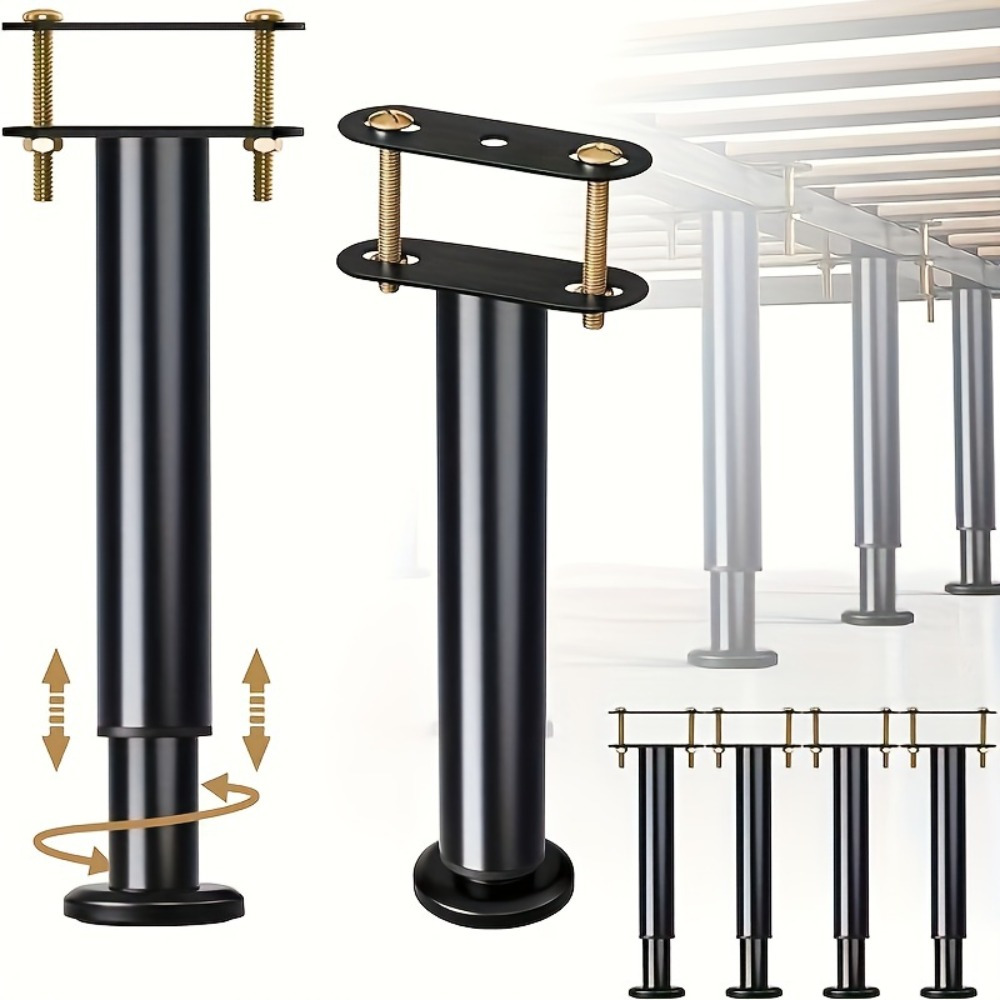 Canopy Bed Frame Metal Queen - Ayarlanabilir Yükseklik Aralığı: 4 Adet Karyola