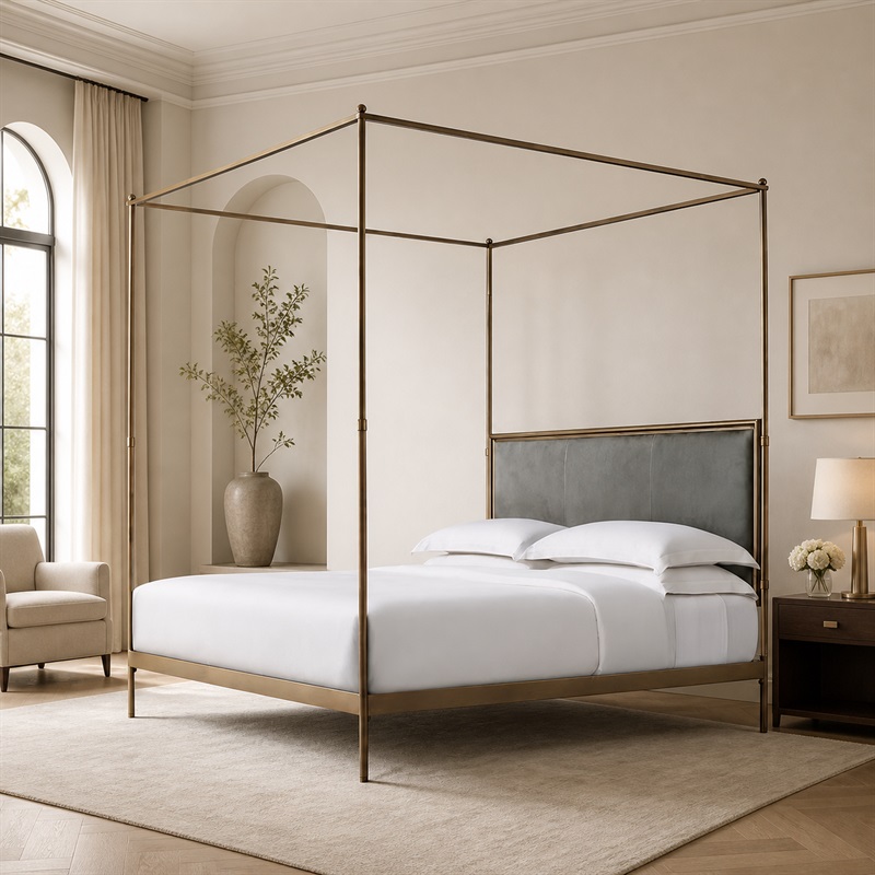 xx-Fransız Tarzı Modern Kraliç - Canopy Bed Frame Metal Queen incelemesi ve fiyatı