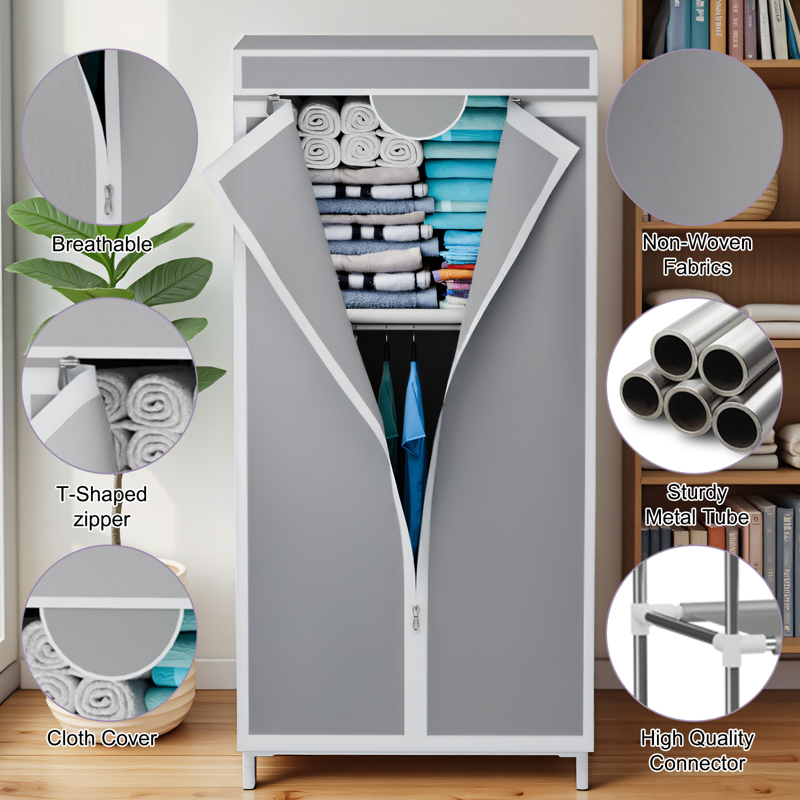 Taşınabilir Kumaş Gardırop Dol - Wardrobe Closet Portable Fabric Cover incelemesi ve fiyatı