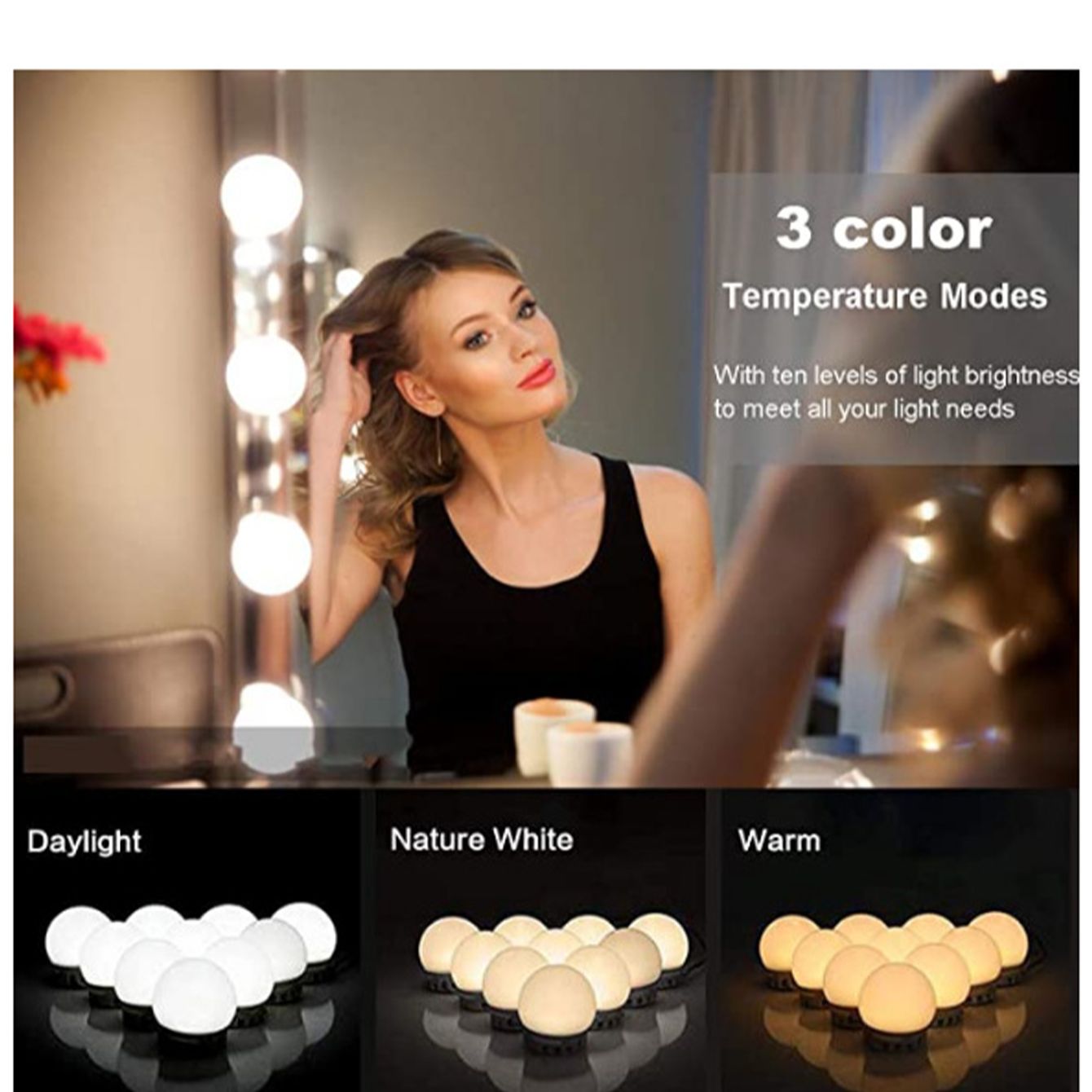 LED Makyaj Aynası Ampuller USB - Dressing Table Vanity With Lighted Mirror incelemesi ve fiyatı