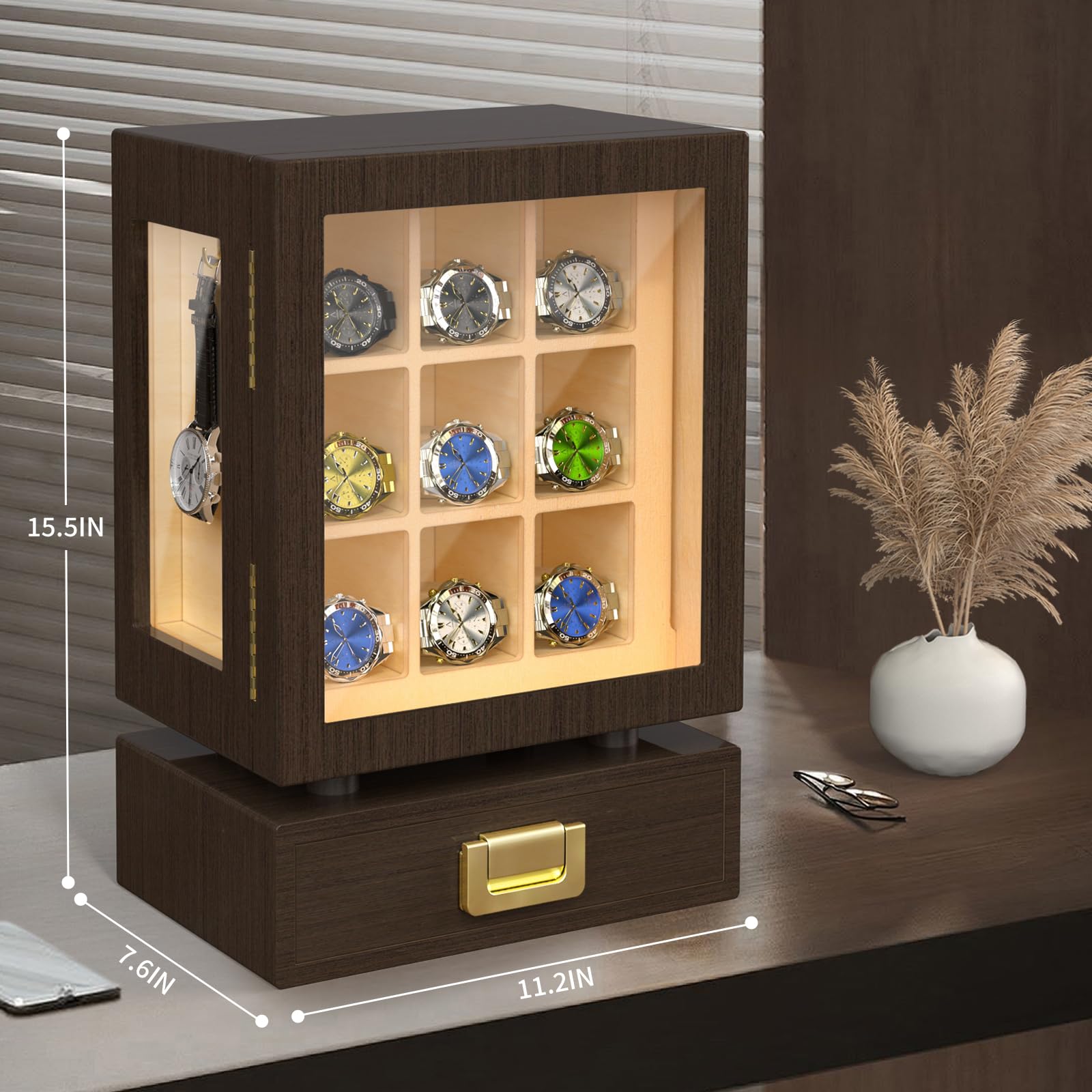 Özel Dikdörtgen Ahşap Saat Sak - Storage incelemesi ve fiyatı