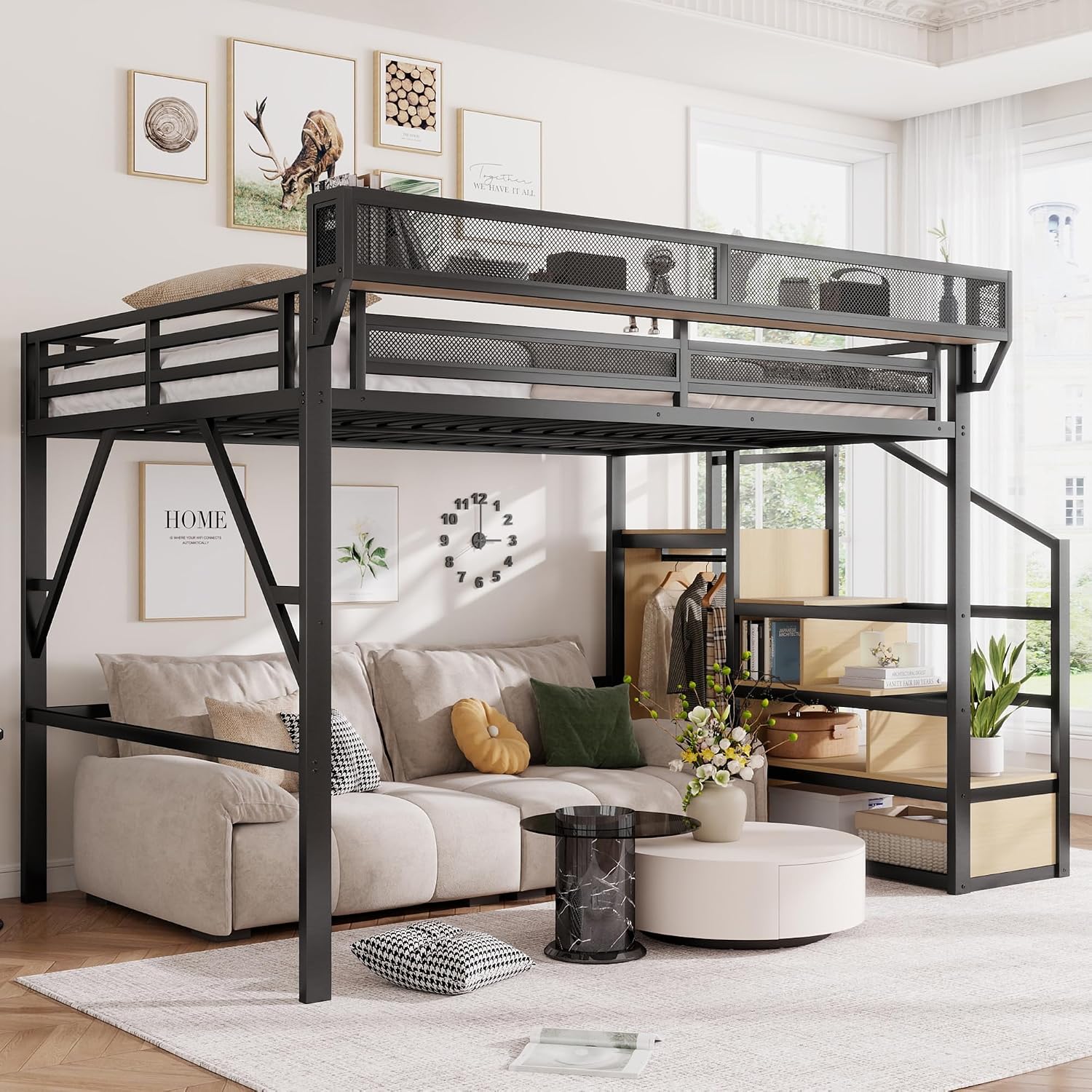 Merdivenli ve Depolama Alanlı  - Canopy Bed Frame Metal Queen incelemesi ve fiyatı