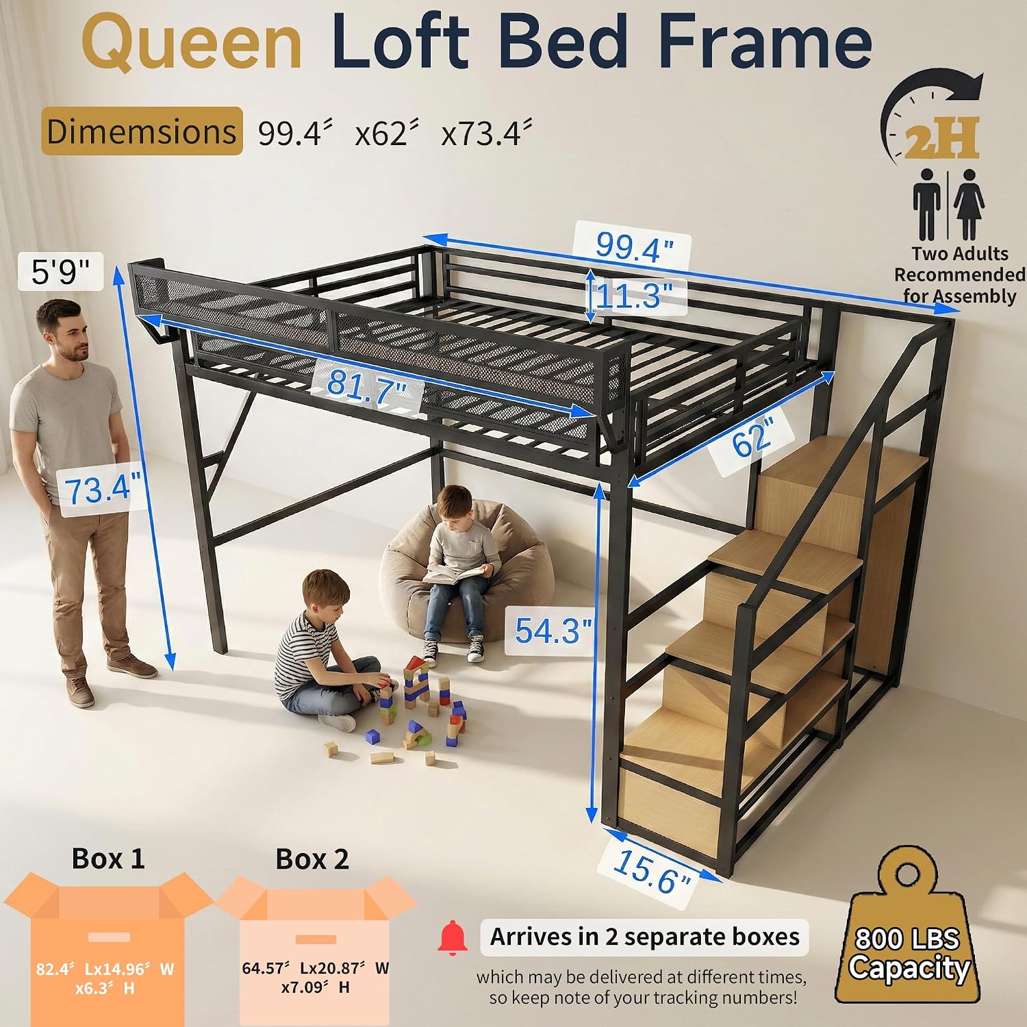 Merdivenli ve Depolama Alanlı  - Canopy Bed Frame Metal Queen incelemesi ve fiyatı