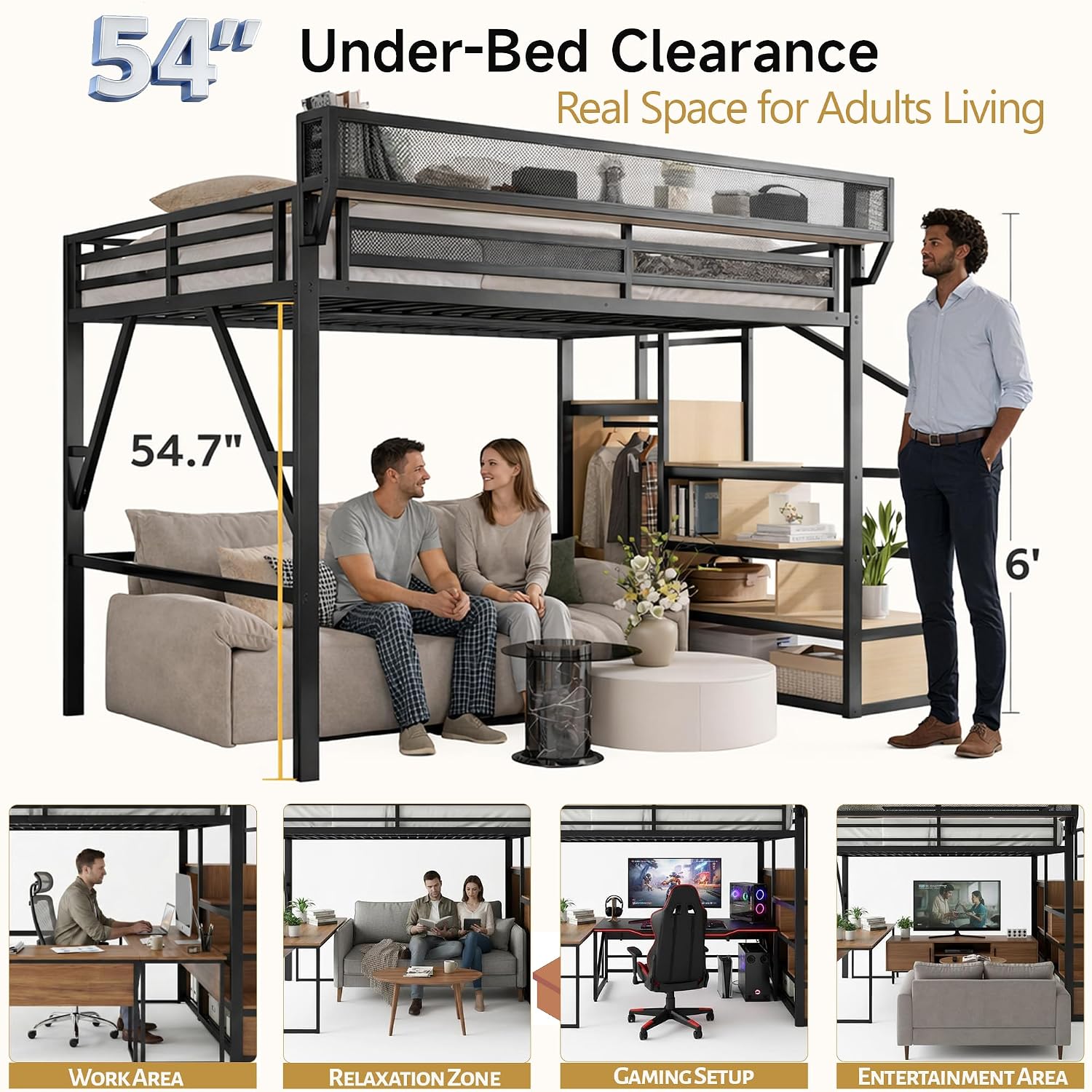 Merdivenli ve Depolama Alanlı  - Canopy Bed Frame Metal Queen incelemesi ve fiyatı