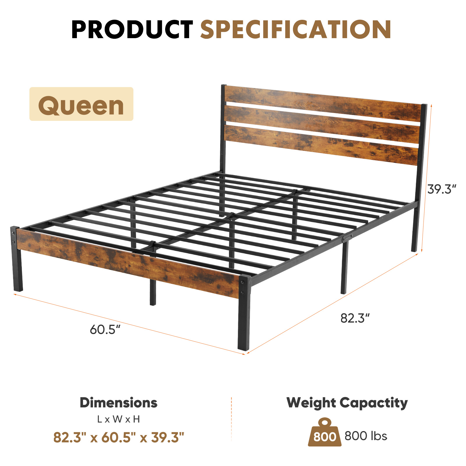JHK Kraliçe Metal Platform Yat - Canopy Bed Frame Metal Queen incelemesi ve fiyatı