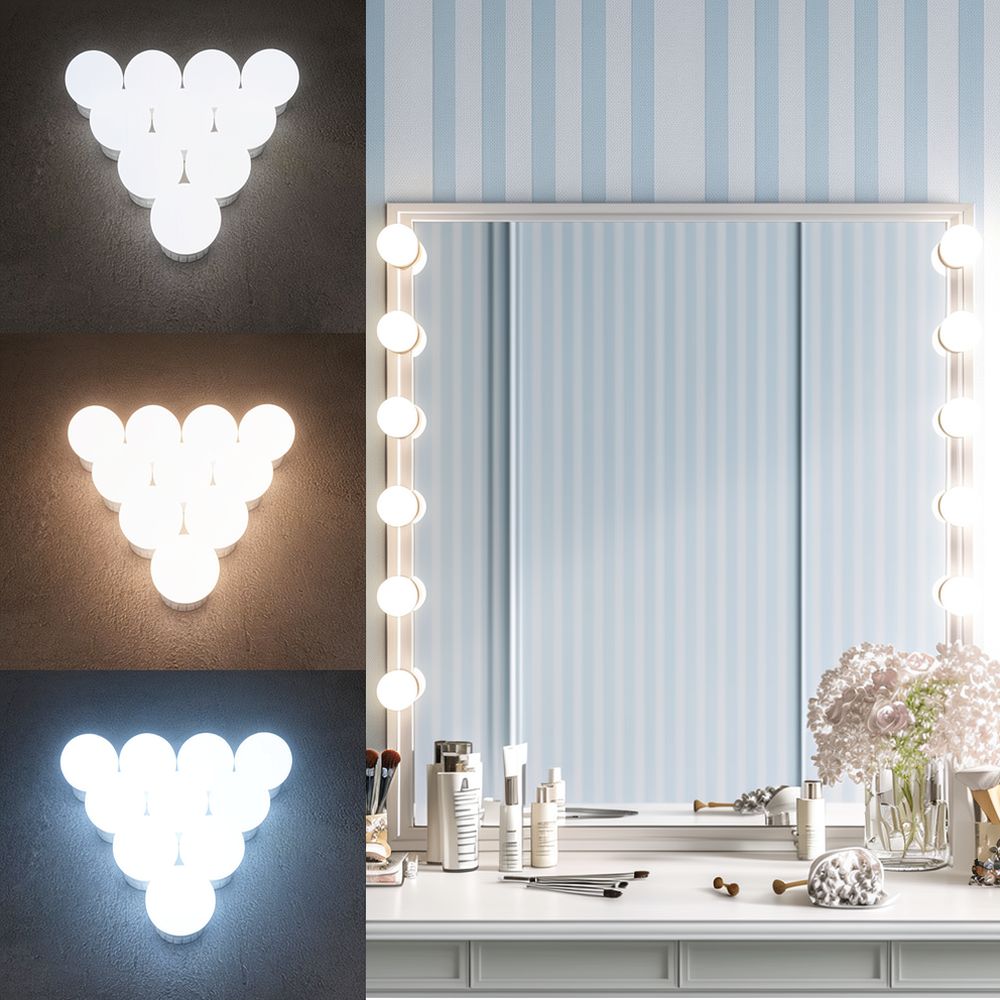 Makyaj Masası İçin Duvara Mont - Dressing Table Vanity With Lighted Mirror incelemesi ve fiyatı