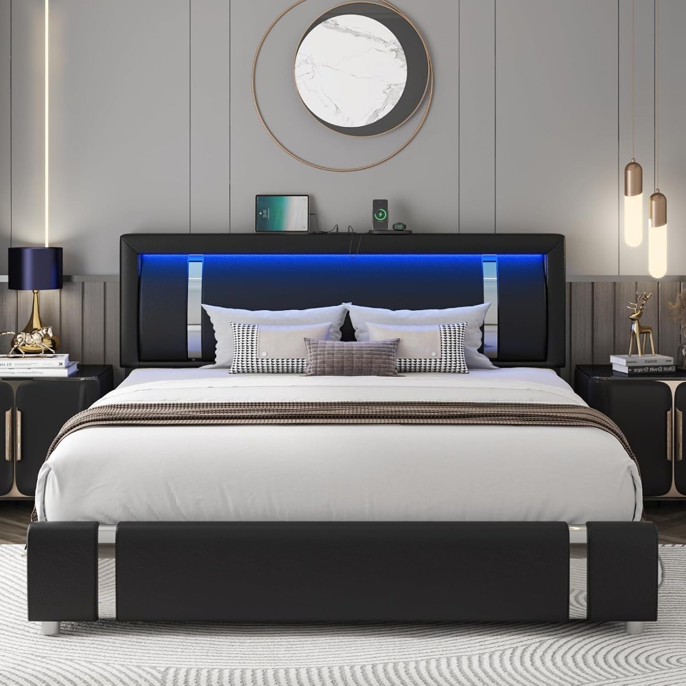Kraliçe Boy Modern Döşemeli Su - Canopy Bed Frame Metal Queen incelemesi ve fiyatı